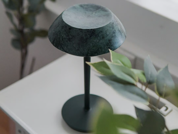 mini FIORE GREEN - Rechargeable marble table lamp by Maami Home - view 2